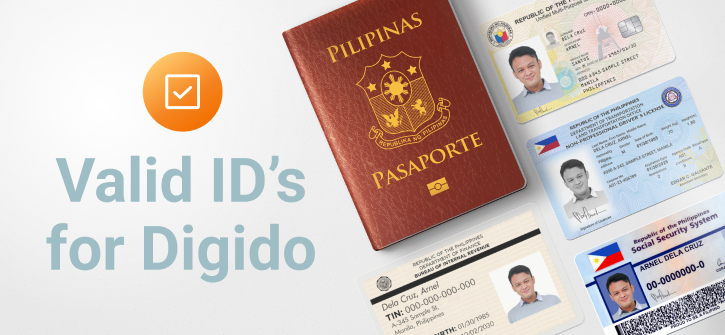 Valid ID's for Digido