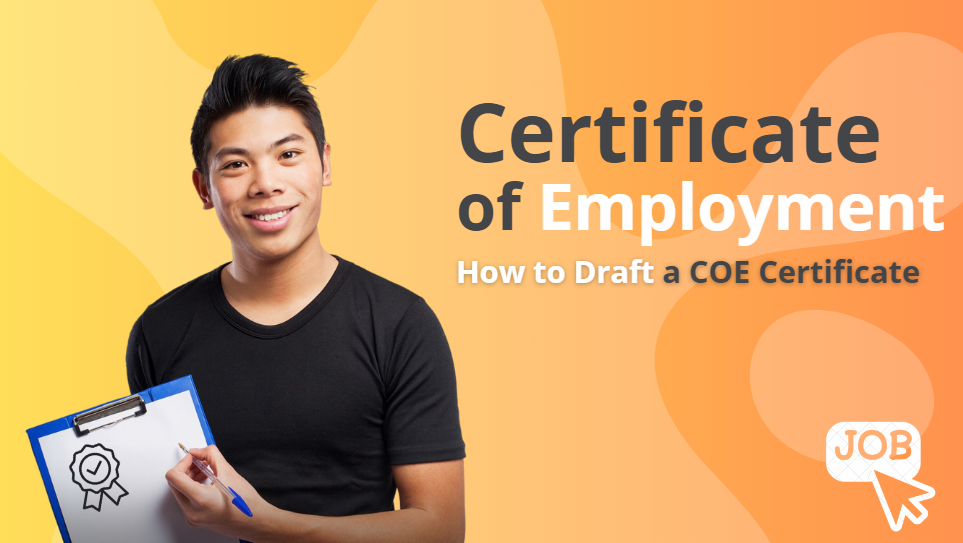 A certificate of employment