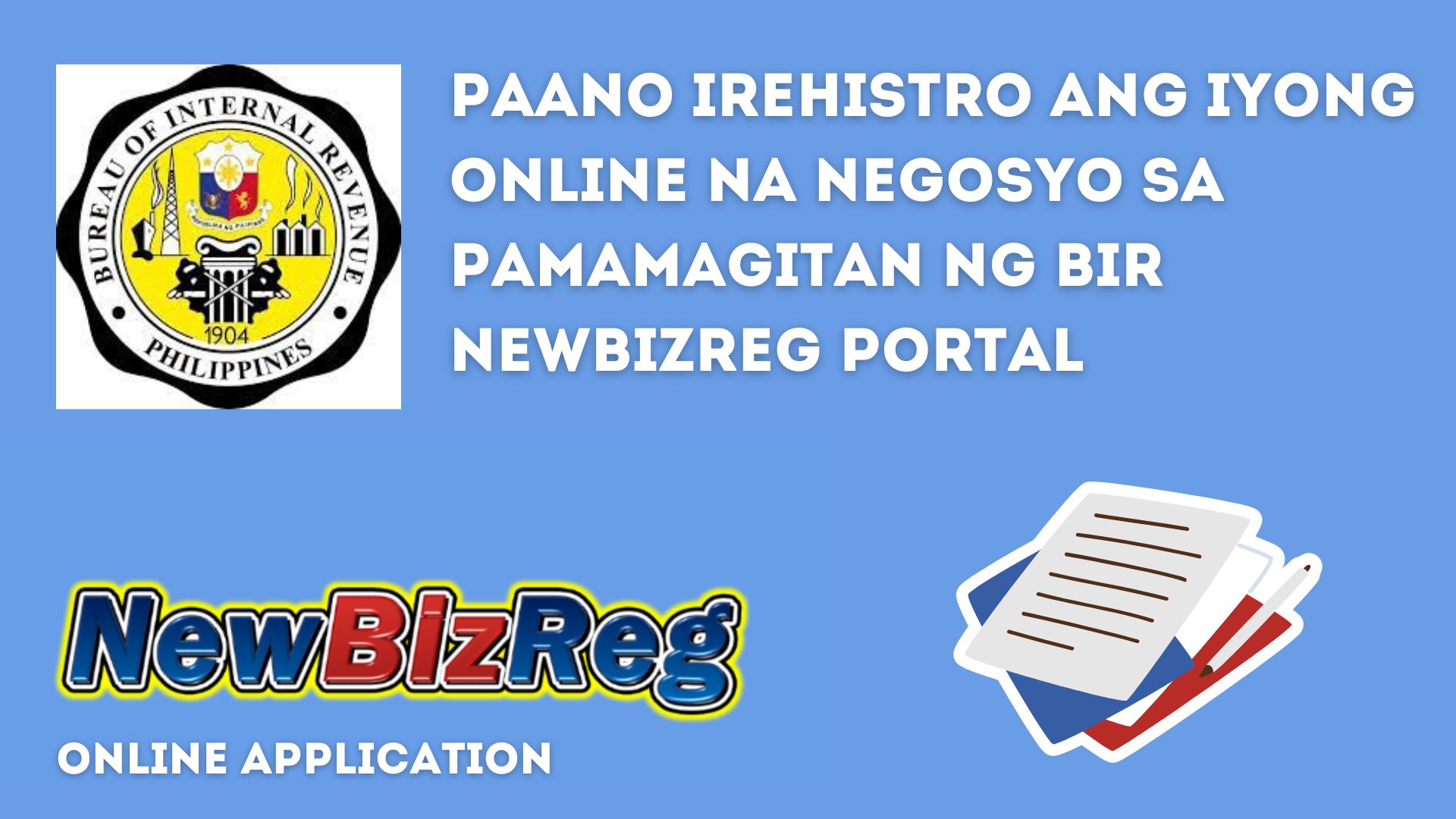 How to register a business through NewBizReg Portal